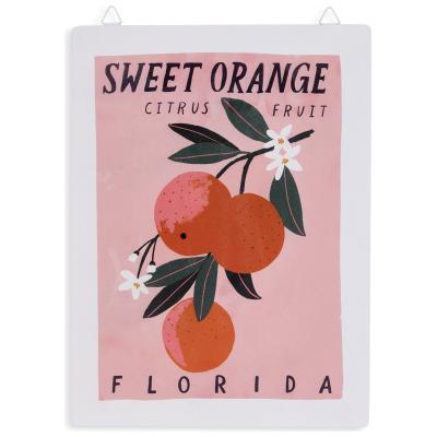 Home Metal Sweet Orange Garden Sign
