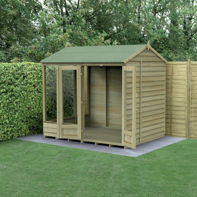 Forest 4Life Overlap Reverse Apex Summerhouse - 8 x 6ft