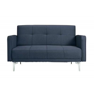 HOME 2 Seater Fabric Sofa in a Box - Denim Blue