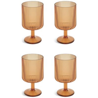Habitat Amber Picnic Wine Glasses &ndash; set of 4