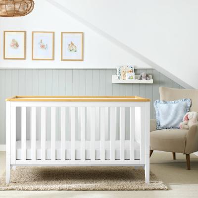 Cuggl Canterbury Nursery Cot Bed - Matte White