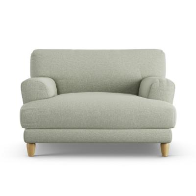Habitat Askem Fabric Cuddle Chair - Sage Green - Ash Leg