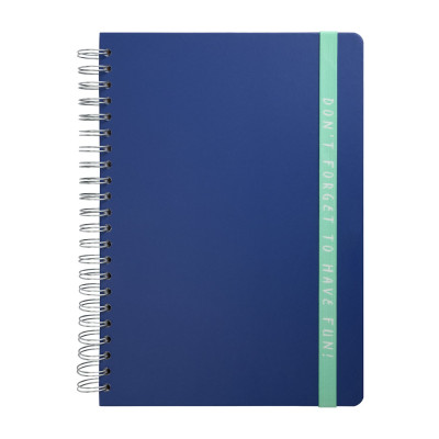 Home A4 100 Page Ruled Road Trip Notebook - Dark Blue
