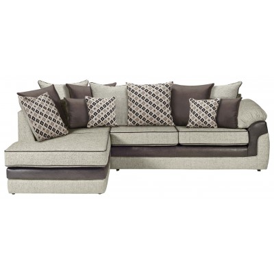Collection Maddison Fabric Left Chaise Corner Sofa - Cream
