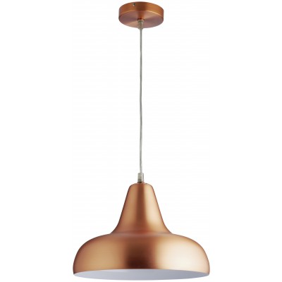 Habitat Aerial Spun Aluminium Ceiling Light - Copper