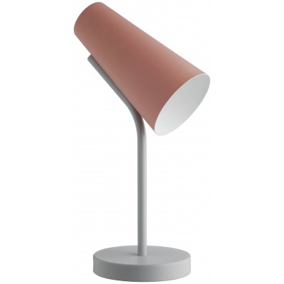 Habitat Rafi Metal Desk Lamp - Pink and Grey