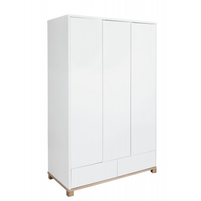 Hygena Finn 3 Door 2 Drawer Wardrobe - White Gloss