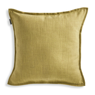 Habitat Linen Look Cushion - Mustard - 50x50cm