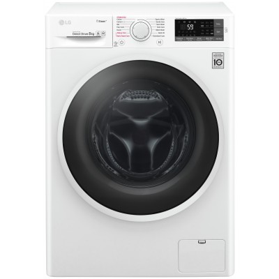 LG F4J6TY0WW 8KG 1400 Spin Washing Machine - White