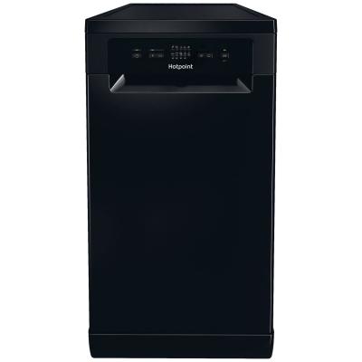 Hotpoint HP2FE10CS90BUK Slimline Dishwasher - Black