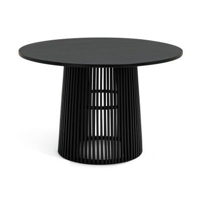 Habitat Jericho Solid Wood 4 Seater Dining Table - Black