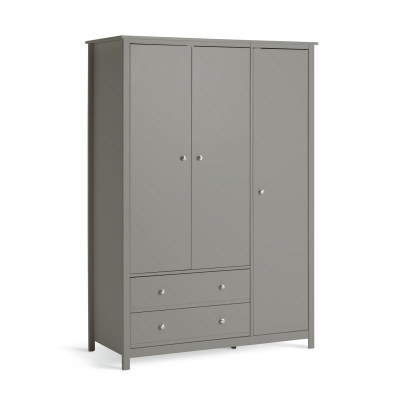 Habitat Brooklyn 3 Door Wardrobe - Grey