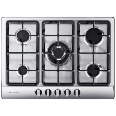 Rangemaster RMB70HPNGFSS 5 Burner Gas Hob - Stainless Steel