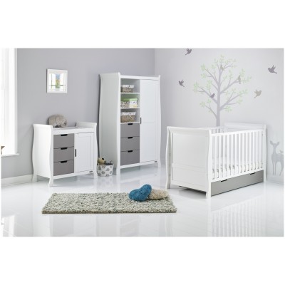 STAMFORD SLEIGH 3 PC WHITE TAUPE GREY