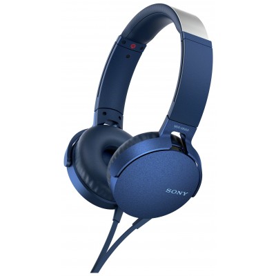 SONY MDRXB550AP ON EAR WIRED - BLUE