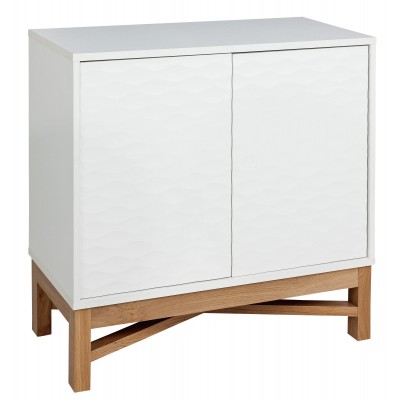Habitat Zander Textured Small Sideboard -White