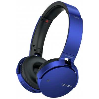 SONY MDR-XB650BT ON EAR HEADPHONES BLUE