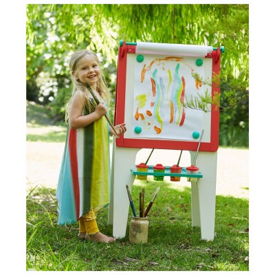 ELC Wooden Double Sided Easel - Red