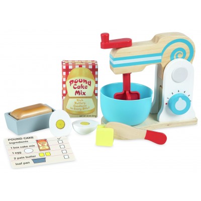 M AND D WOODEN MAKE A CAKE MIXER SET