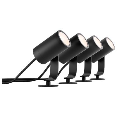Philips Hue Lily Smart LED Outdoor Spotlight - Pack of 4