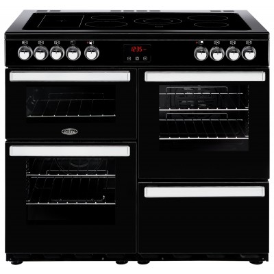 Belling Cookcentre 100E 100cm Electric Range Cooker - Black
