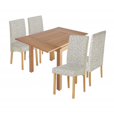 Collection Clifton Extendable Table & 4 Chairs - Duck Egg