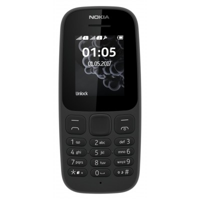 Sim Free Nokia 105 2017 Mobile Phone - Black