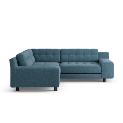 Habitat Hendricks Reversible Corner Sofa - Blue - Black Leg
