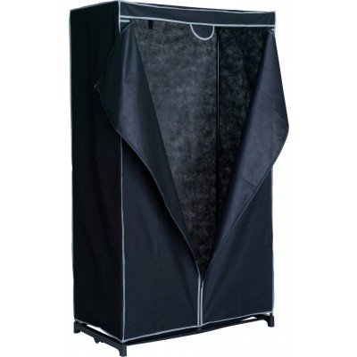 Argos Home Single Fabric Covered Clothes Rail - Black