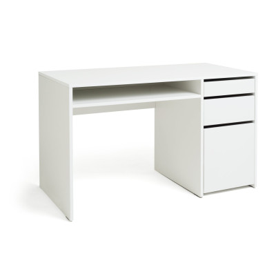 Argos Home Pepper 2 Drawer Pedestal Office Desk - White