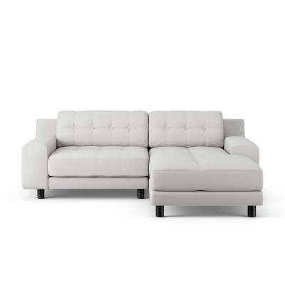 Habitat Hendricks Right Hand Corner Sofa - Natural-Black Leg