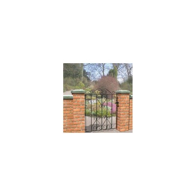 Metpost Ludlow Scroll Single Steel Gate - 77x93cm