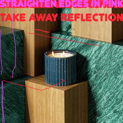 Habitat x Morris & Co. Ceramic Candle - Leather & Patchouli