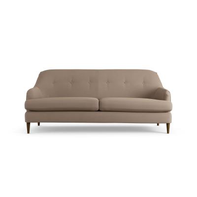 Habitat Frome Fabric 3 Seater Sofa - Biscuit - Dark Leg