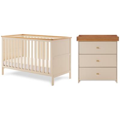 Obaby Evie Nursery 2 Piece Furniture Set - Beige