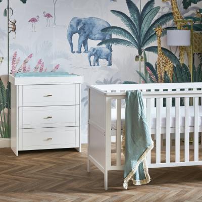 Obaby Evie Mini Cot - White