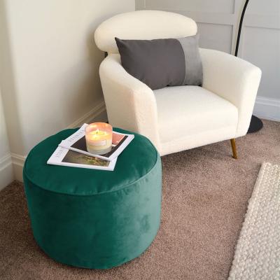 RUCOMFY VELVET POUFFE BEANBAG DEEP TEAL