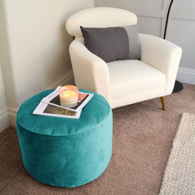 RUCOMFY VELVET POUFFE BEANBAG TURQUOISE