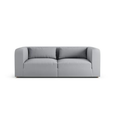 Habitat Lars Fabric 3 Seater Sofa - Grey - Ash Leg
