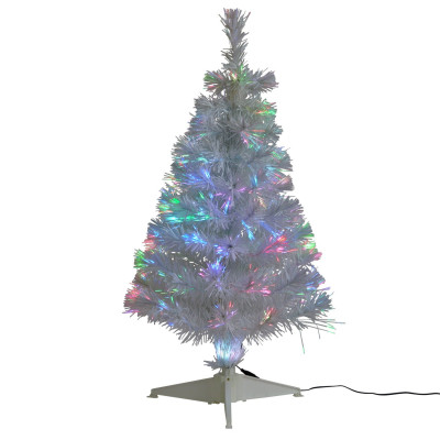 3ft Fibre Optic White Tree