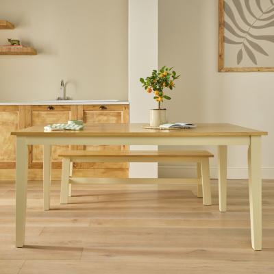 Argos Home Chicago Wooden 6 Seater Dining Table - Cream
