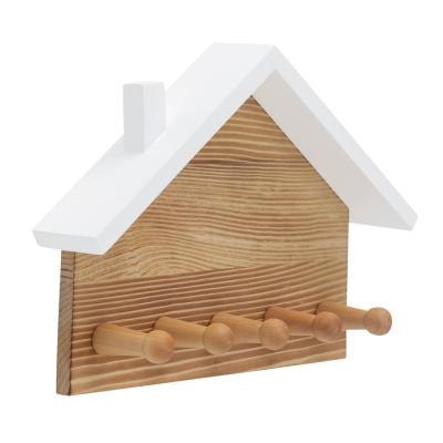 Argos Home Pack of 5 House Key Hook - Natural