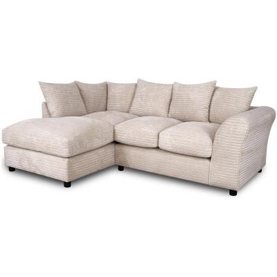 Argos Home Harry Small Left Hand Corner Chaise Sofa - Stone