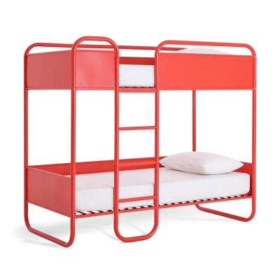 Habitat Rory Metal Single Bunk Bed with Mattress - Red