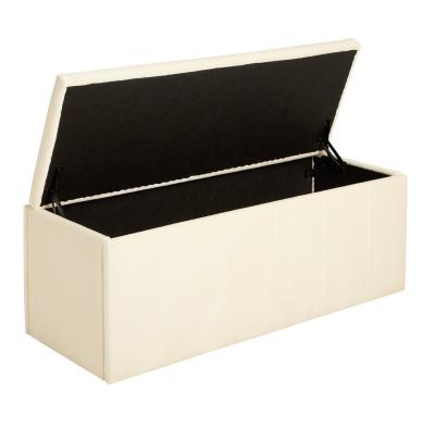 AH PANDORA STORAGE OTTOMAN CREAM
