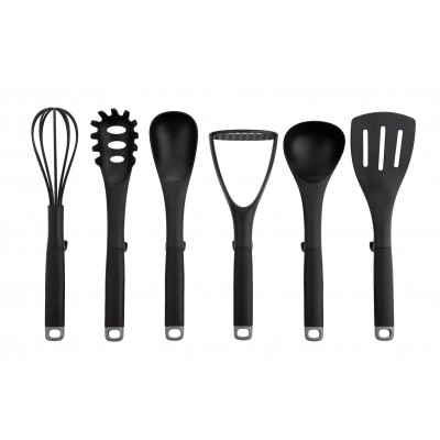 AH BLACK UTENSIL SET WITH STAND