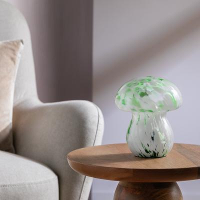 Habitat Mushroom Glass Battery Powered Table Lamp - Green