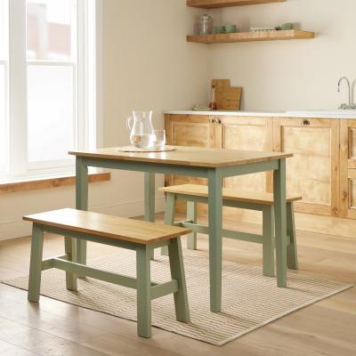AH CHICAGO TT SAGE DINING SET 2 BENCH