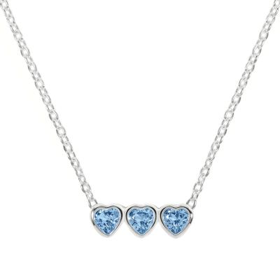 RADLEY S SIL CZ HEARTS NECKLACE