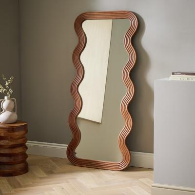 Hab Wavy Wood Full Length Mirror 150X68